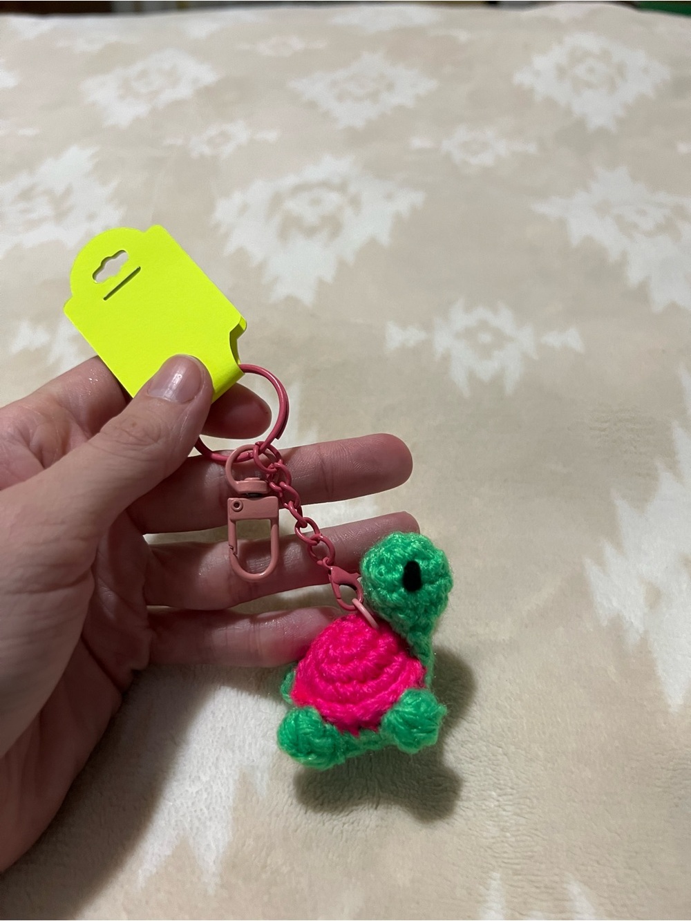 Crocheted Turtle Keychain 🐢 - Picture 2 of 7